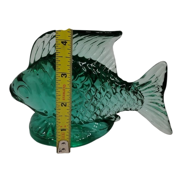 Vintage Silvestri Handcrafted Green Art Glass‎ Fish - Picture 13 of 13